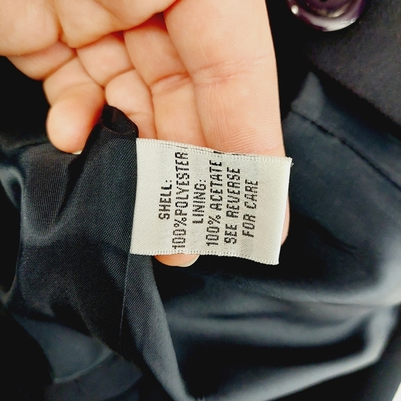 Talbots Black Long Sleeve 3 Button Up Blazer 1108 - Picture 6 of 7